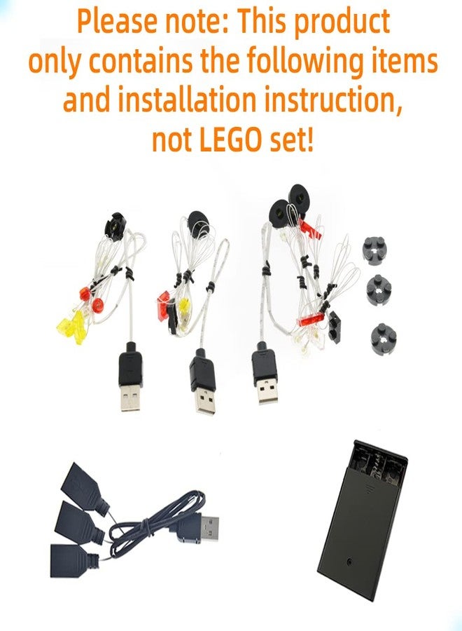 GEAMENT طقم إضاءة LED من GEAMENT متوافق مع مكوك الفضاء ديسكفري من ليغو ناسا - طقم إضاءة لنموذج البناء Creator 10283 (مجموعة النموذج غير متضمنة) - Image 3